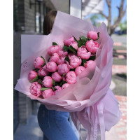 Букет из 25 пионов